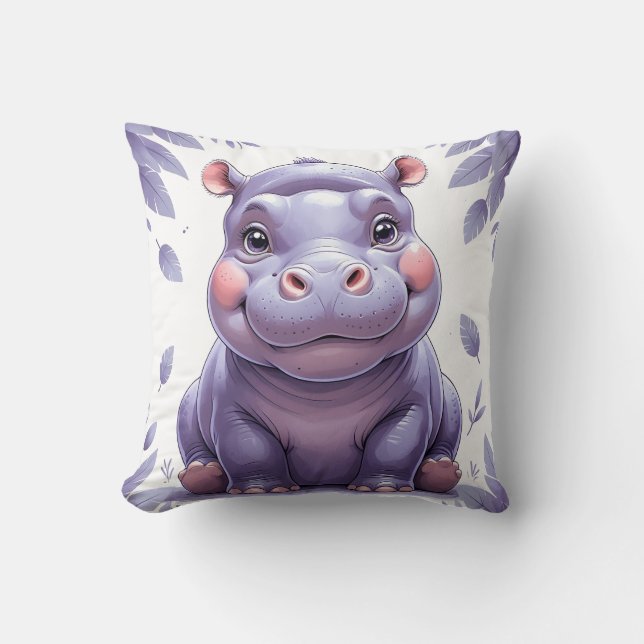 Coussin Joyeux Hippo (Recto)