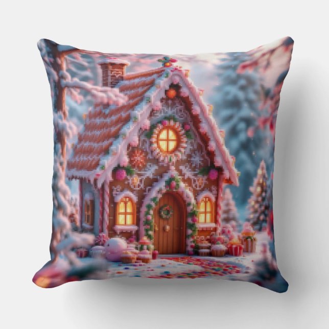 Coussin Joyeux hiver avec Noël  (Recto)