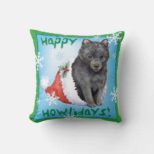 Coussin Joyeux Howlidays Schipperke