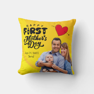 Coussin Joyeux Jour des Mères Coutume Jeu d'oreiller