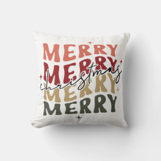 Coussin Joyeux Joyeux Noël Famille Correspondante