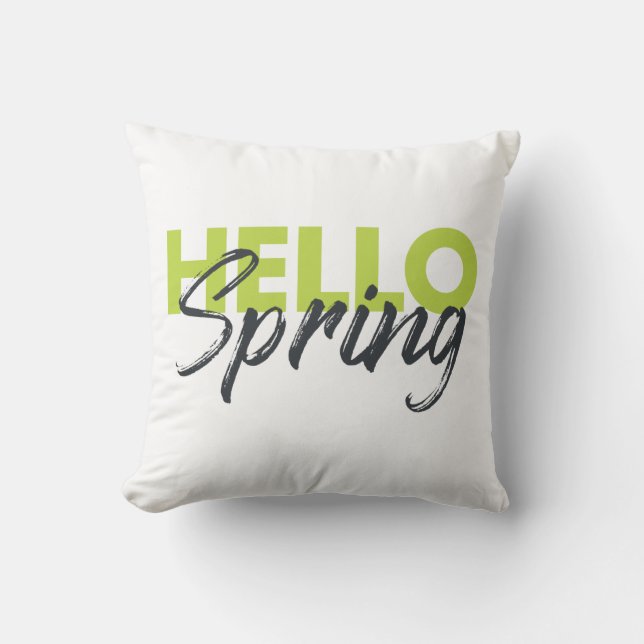 Coussin Joyeux, moderne, amusant, design dynamique Hello S (Recto)