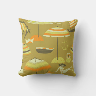 Coussin Joyeux Motif sans couture pour l'été