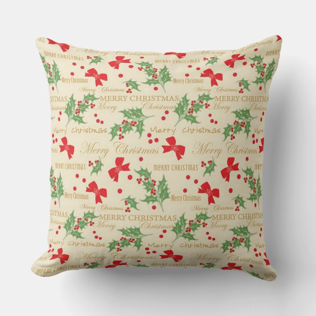 Coussin Joyeux Noël (Recto)