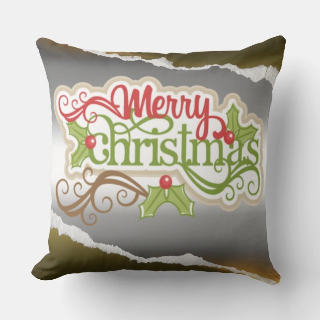 Coussin Joyeux Noël  (Recto)