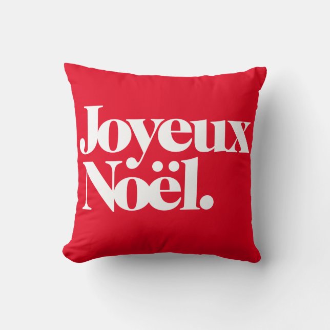 Coussin Joyeux Noël (Recto)