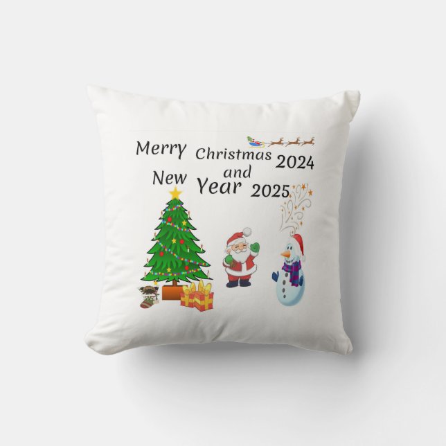 Coussin Joyeux Noël 2024 (Recto)