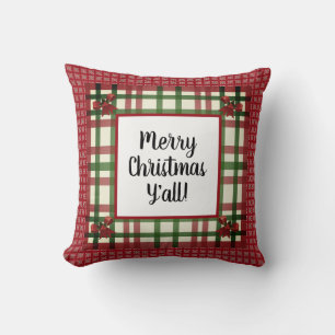 Coussin Joyeux Noël à tous ! Bourgogne Pays De Plaid