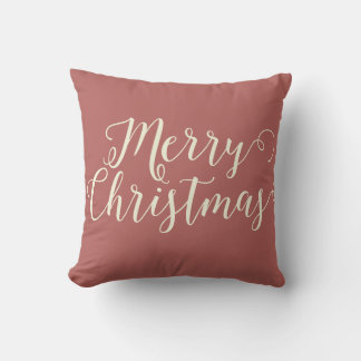 Coussin Joyeux Noël beige