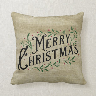 Coussin Joyeux Noël - Campagne Primitive