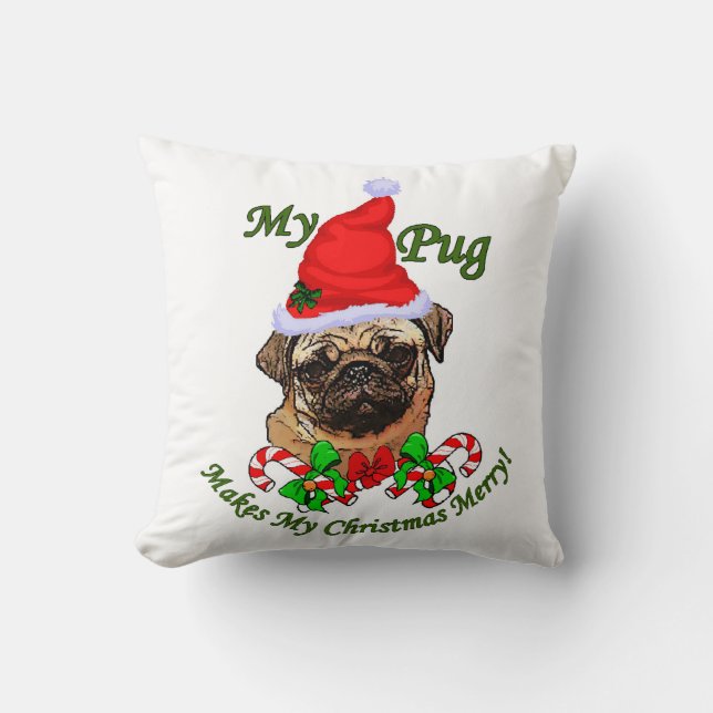 Coussin Joyeux Noël carlin (Recto)