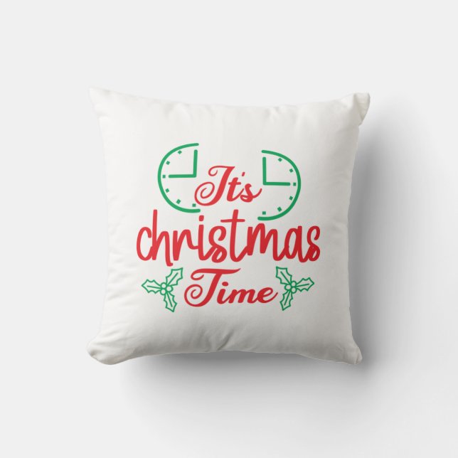 Coussin Joyeux Noël C'Est Noël (Recto)