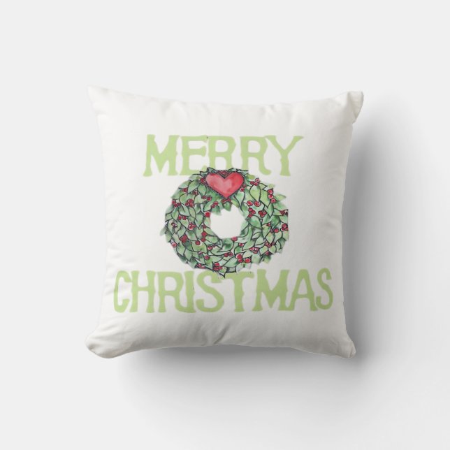 Coussin Joyeux Noël Classique (Recto)