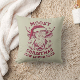 Coussin Joyeux Noël Club de l'Amant de Vache Occidental No