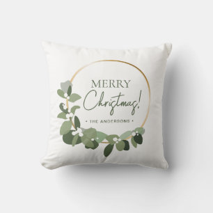 Coussin Joyeux Noël de la famille moderne