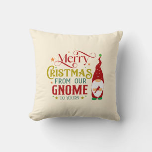 Coussin Joyeux Noël De Notre Gnome À Votre