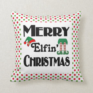 Coussin Joyeux Noël Elfin
