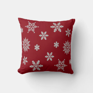 Coussin Joyeux Noël en cristal rouge
