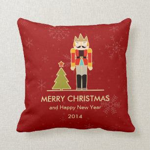 Coussin Joyeux Noël et bonne année 2014 de casse-noix