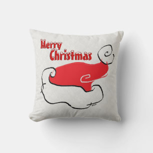 Coussin Joyeux Noël et HO HO