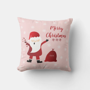 Coussin Joyeux Noël Ho Ho Ho Santa Claus