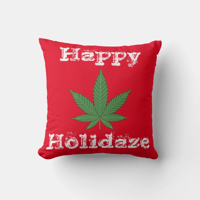Coussin Joyeux Noël Holidaze Décoration de fêtes (Recto)