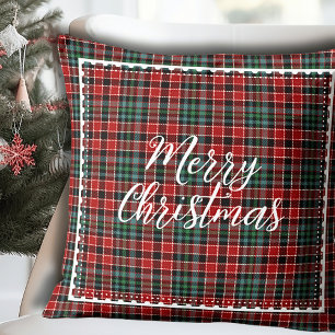 Coussin Joyeux Noël Moderne Lavé Script