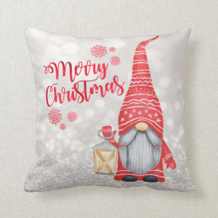 Coussin Joyeux Noël, Parties scintillant Bokeh, Mignonne G