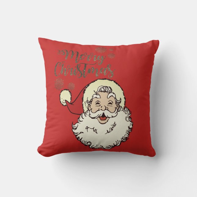Coussin Joyeux Noël, Père Noël (Recto)
