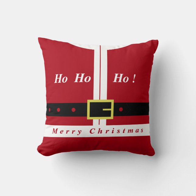 Coussin Joyeux Noël - Père Noël - Cadeau pour vous - Amusa (Recto)