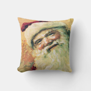 Coussin Joyeux Noël Père Noël Vintage
