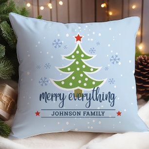 Coussin Joyeux Noël personnalisé avec votre nom