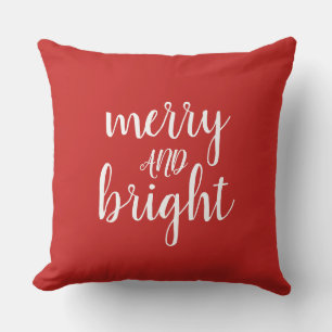 Coussin Joyeux Noël rouge