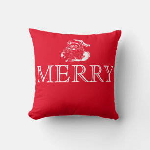 Coussin Joyeux Noël Rouge & Blanc