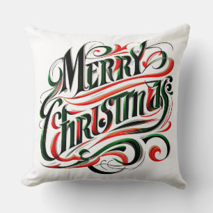 Coussin Joyeux Noël Rouge Vert