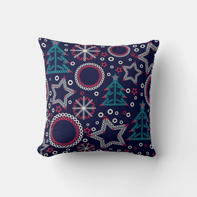 Coussin Joyeux Noël sans couture (Recto)
