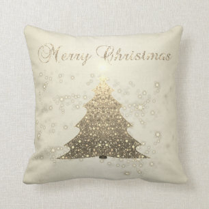 Coussin Joyeux Noël,Sapin de Noël,Paillettes