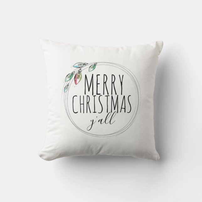 Coussin Joyeux Noël Y Tout (Recto)