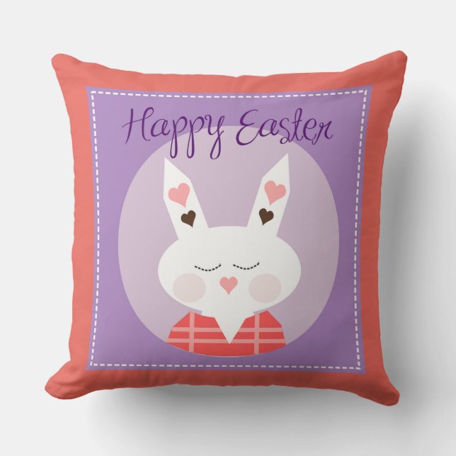Coussin Joyeux Pâques (Recto)