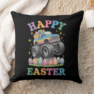 Coussin Joyeux Pâques Funny Monster Truck Crush Oeufs