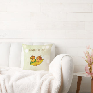 Coussin Joyeux paquet de glands automnal pour jumeaux Baby
