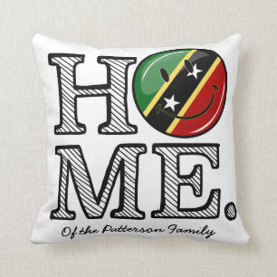 Coussin Joyeux pavillon de Saint-Kitts