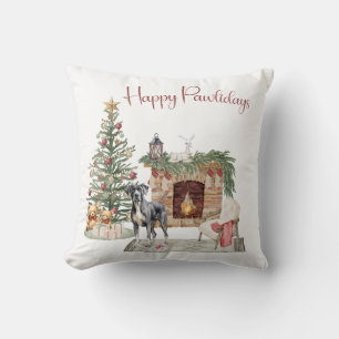 Coussin Joyeux Pawlidays Création Chien - Grand Danois