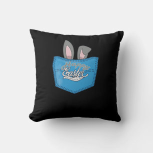 Coussin Joyeux Pop Pâques Peeking Bunny