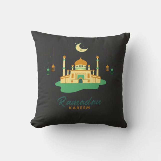 Coussin Joyeux Ramadan Kareem Et Aïd Moubarak 2022 (Recto)