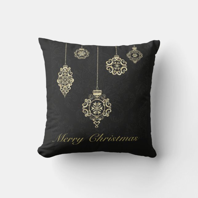 Coussin Joyeux Rose décoratif Gold Geometry (Recto)