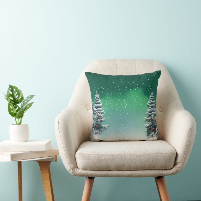 Coussin Joyeux sapin de Noël Elégant (Chaise)