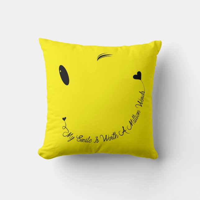 Coussin Joyeux sourire facial (Recto)