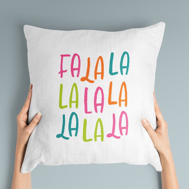 Coussin Joyeux vacances coloré fa la Noël (Créateur téléchargé)