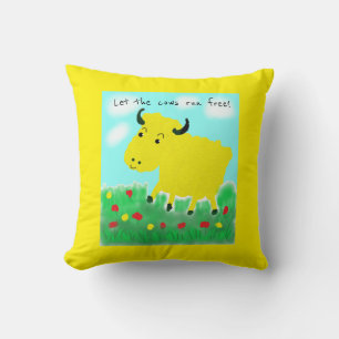 Coussin Joyeux Végan de vache